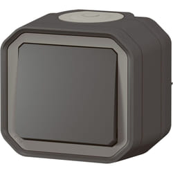 Legrand - Poussoir NO Plexo complet saillie - anthracite
