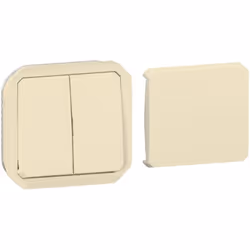 Transformeur réversible Plexo composable sable LEGRAND 069809L Transformeur réversible pour réaliser 5 fonctions avec 1 référ ...