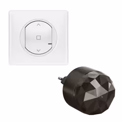 Pack de démarrage Céliane with Netatmo pour logement connecté avec fiche Control mobile et 2 interrupteurs pour volets roulan ...