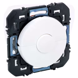 Poussoir pour commande de volets roulants dooxie livré avec support et enjoliveur blanc - à équiper d'une plaque de finition