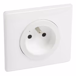 Prise de courant connectée - Céliane - with Netatmo - Plaque blanche - Intérieur - 2 pôles