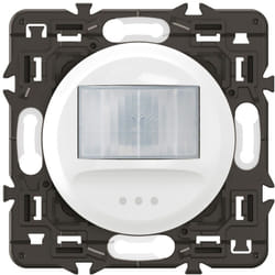 Legrand - Détecteur mural sans Neutre dérogation 100W led Céliane - Enjoliveur Blanc et support