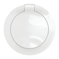 Legrand - Enjoliveur à volet pour prise 2P+T - IP44 - Blanc - Céliane - CB8111