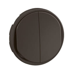 Legrand - Enjoliveur double poussoir no+nf lumineux Céliane - Noir (CN3001)