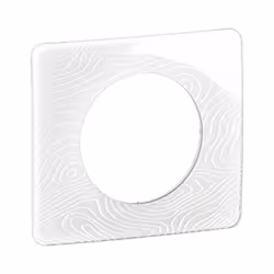 Plaque de finition Céliane 1 poste Collection Déco finition Blanc Relief avec système de rattrapage des défauts du mur - avec ...