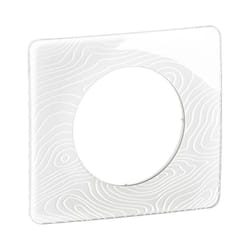 Legrand - Plaque Céliane 1 poste - Blanc Relief emballage gd (CP0621)