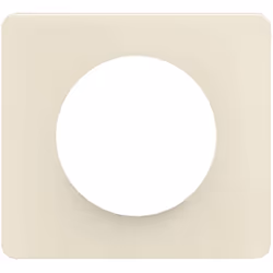 La plaque Céliane 1 poste de Legrand en finition Blanc Amande s'inscrit dans la gamme Déco, pensée pour apporter une touche d ...