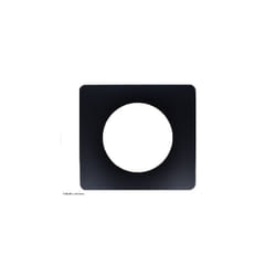 Plaque de finition Déco Céliane 1 poste Noir Mat