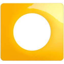 Plaque Céliane 1 poste - Jaune Safran - Legrand