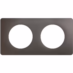 La plaque Céliane 2 postes de Legrand en finition Gris Cendré s’inscrit dans la collection Déco, qui propose une palette de c ...