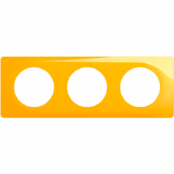 La plaque Céliane 3 postes de Legrand en finition Jaune Safran appartient à la collection Déco, pensée pour personnaliser les ...