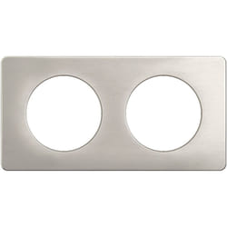 Plaque Céliane 2 postes – finition Alu Satiné - Legrand