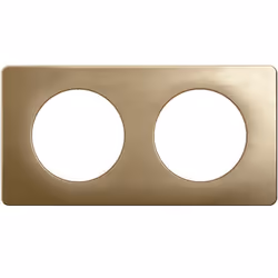 La plaque Céliane 2 postes en finition bronze satiné offre une touche élégante et contemporaine à vos installations multipost ...