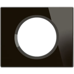 Plaque Céliane 1 poste - Verre Onyx Noir - Legrand