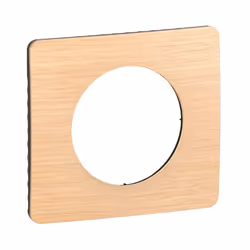 Plaque de finition Céliane 1 poste Collection Tendance finition Hêtre avec système de rattrapage des défauts du mur - avec em ...