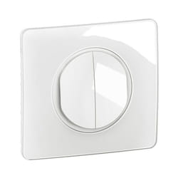 Double interrupteur ou va-et-vient Céliane 10AX complet Blanc (CG2001)