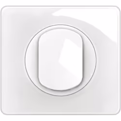Legrand propose cet interrupteur ou va-et-vient Céliane, en finition blanc émaillé, avec support et plaque inclus. Prêt à êtr ...