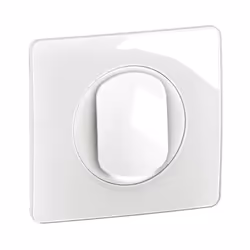 Interrupteur ou va-et-vient Céliane 10AX lumineux à bornes automatiques - livré complet avec voyant, support, enjoliveur Blan ...