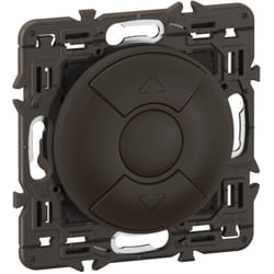 Legrand - Interrupteur volets roulants Céliane Noir + support, à équiper d'une plaque