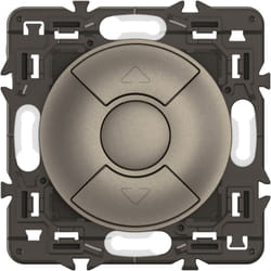 Legrand - Interrupteur volets roulants Céliane - Enjoliveur Titanium et support