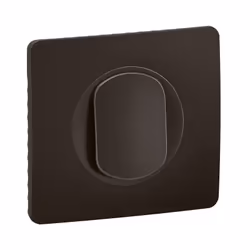 Poussoir inverseur contact NO-NF Céliane 6A à bornes automatiques - livré complet avec support, enjoliveur Noir et plaque Noi ...