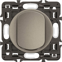 Legrand - Poussoir lumineux Céliane - Enjoliveur Titanium, support et voyant