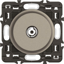 Legrand - Prise TV simple type F à visser Céliane - Enjoliveur Titanium et support