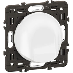 Legrand - Sortie de câble Céliane - Blanc avec support, à équiper d'une plaque