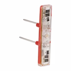 Dimensions : 36,5 x 17,25 x 9,7 mm Consommation : 3mA Raccordement par montage direct Permet d'indiquer si la fonction est al ...
