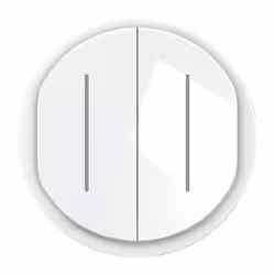Dimensions : l 53 x h 53 x p 12 mm IP20, IK04 Bouton en 2 parties A clipser