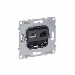 LEGRAND, SEANO 765089 PRISE DE DONNÉES RJ11 + RJ45 CAT.6 UTP AVEC CONNECTEUR RJ11 POUR TÉLÉPHONE ET CONNEXION DE DONNÉES (RJ4 ...