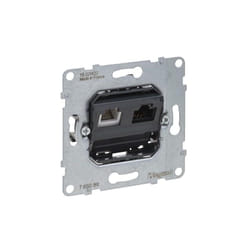 Legrand - seano 765089 prise de données RJ11 + RJ45 CAT.6 utp avec connecteur RJ11 pour téléphone et connexion de données (RJ45,