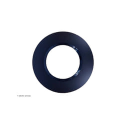 Plaque ronde dooxie 1 poste Noir velours