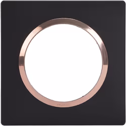 Apportez une touche de raffinement à vos murs avec la plaque carrée Legrand Dooxie 1 poste – Finition Noir velours avec bague ...