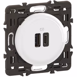 Cette prise double USB A+C Céliane vous permet de recharger simultanément deux appareils grâce à ses deux ports USB Type-A et ...