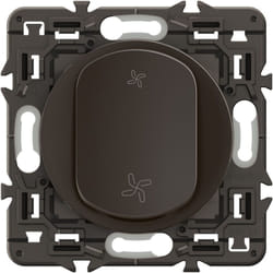 Legrand - Poussoir vmc Céliane - Enjoliveur Noir et support
