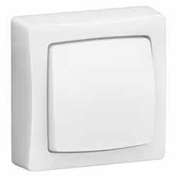 Commande d'éclairage 3 fonctions interrupteur, va-et-vient ou poussoir Appareillage Saillie complet avec bornes automatiques  ...