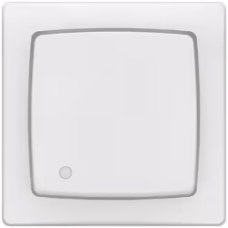 Le poussoir lumineux simple touche avec voyant intégré Appareillage Saillie Complet en finition blanc de Legrand est idéal po ...