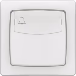 Le poussoir simple touche avec porte-étiquette Appareillage Saillie Complet en finition blanc de Legrand est idéal pour la ré ...