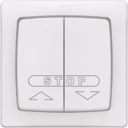 Le poussoir pour commande centralisée de volets roulants Appareillage Saillie Complet en finition blanc de Legrand est idéal ...