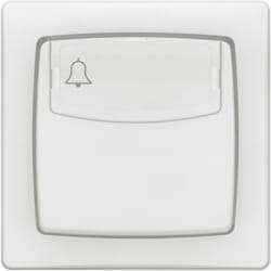 Legrand - Poussoir porte étiquette 6A pour appareillage saillie complet 250 v avec borne automatique 086009L