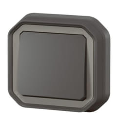 Interrupteur Va-et-vient Encastré Plexo 10ax Ip55 - Anthracite - Legrand