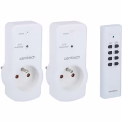 Description générale Ce pack comprend 2 prises télécommandées 10A 2P+T, permettant de contrôler à distance vos appareils élec ...
