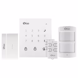 Kit alarme sans fil - OTIO - GSM - 1 centrale - 1 détecteur de mouvement - 2 détecteurs d’ouverture