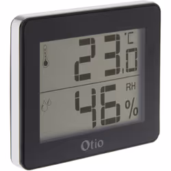Description générale Ce thermomètre et hygromètre d'intérieur de la marque Otio vous permet de mesurer avec précision la temp ...