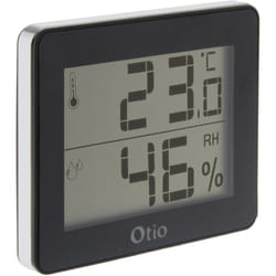 Thermomètre hygromètre Noir - écran lcd Otio