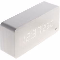 Caractéristiques du thermomètre réveil Otio : Modèle : thermomètre cube Multifonctions : horloge, réveil, thermomètre et cale ...