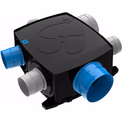 Description générale Ce kit VMC simple flux autoréglable Autocosy iH Flex est conçu pour les logements individuels, idéal pou ...