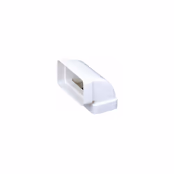 coude vertical rectangulaire - 55 x 110 mm - atlantic 460002