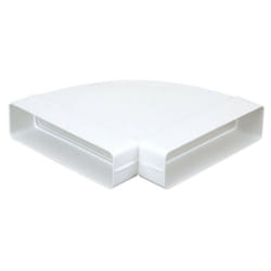 Atlantic - Ch 55 x 110 - coude horizontal 90° rectangulaire plastique rigide section 55x110 (460003)